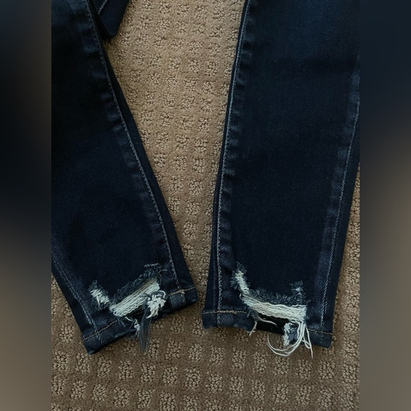 KanCan Norah High Rise Ankle Skinny Dark Distressed Jeans size 5/26 - Picture 7 of 11